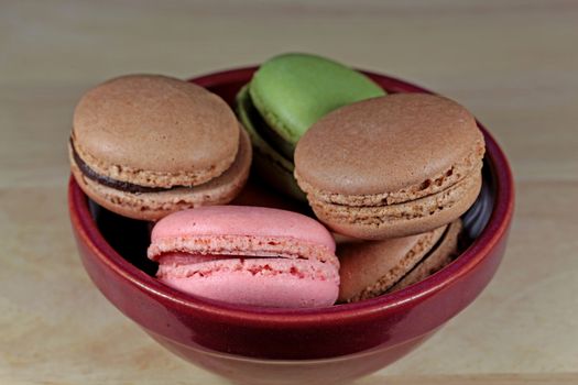 Macro photography of French Macaron. 