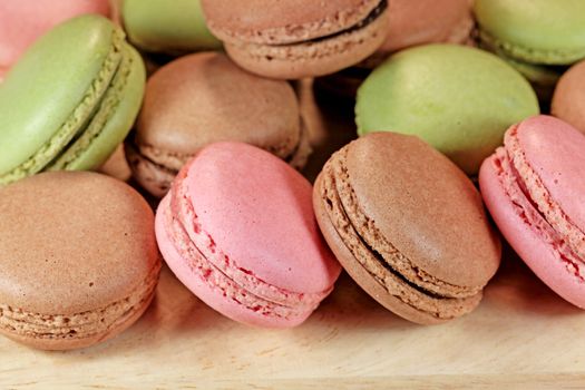 Macro photography of French Macaron. 