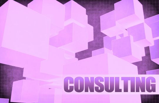 Consulting on Futuristic Abstract for Presentation Slide
