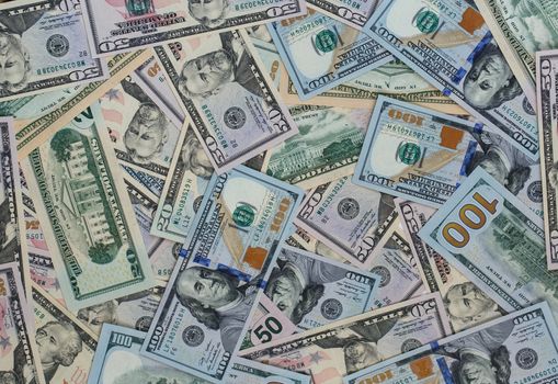USA dollar money banknotes texture background