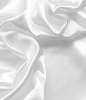 Smooth elegant white silk or satin can use as wedding background