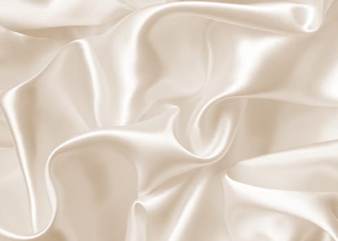 Smooth elegant golden silk can use as wedding background. In Sepia toned. Retro style