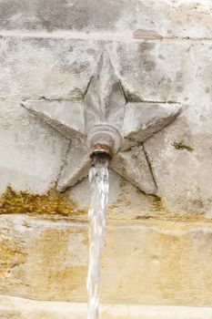 fountain with gushing