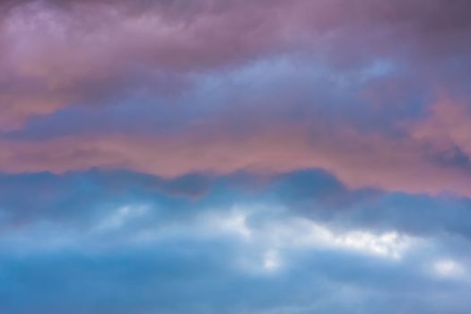 Natural dramatic sky with stormy clouds