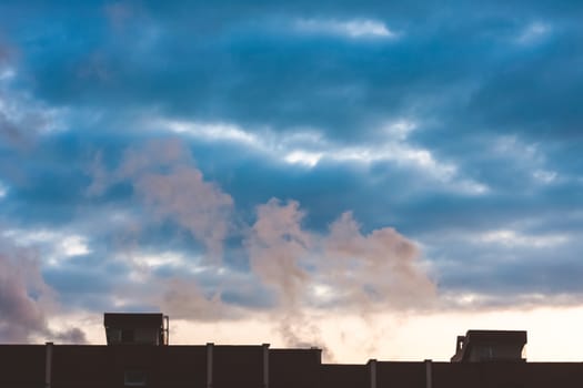 Clouds on sky background