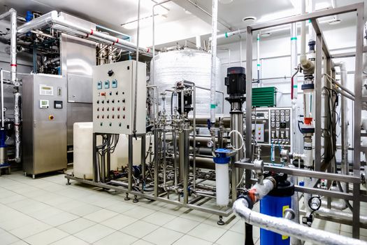 Water conditioning room and control way equipment on pharmaceutical industry or chemical plant