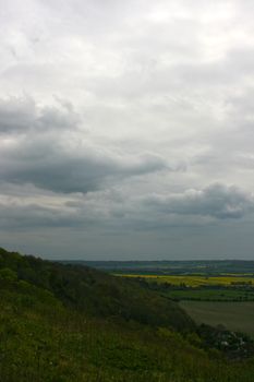 Chilterns landscape. View from Whiteleaf, Princess Risborough.