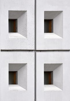 abstract background or texture white four square windows