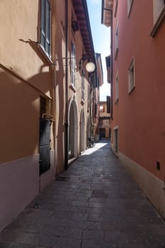 Classic narrow street of the old city in Italy