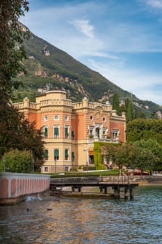 The expensive villa on Lake Garda shore