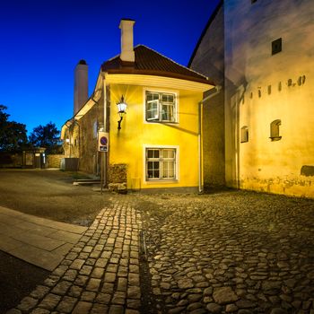 Small Traditional House in the Old Town of Tallinn, Estonia