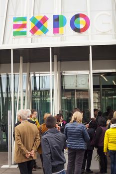 MILAN, ITALY - MARCH 29: View of Expo gate 2015 in Milan on March 29, 2015