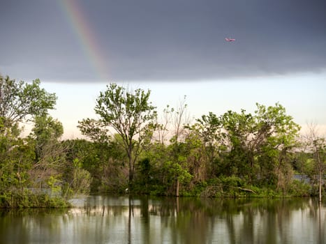 Rainbow after a storm