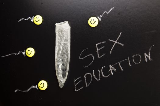 Sex, colorful bright concept of education