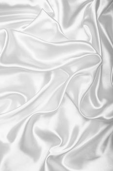 Smooth elegant white silk or satin can use as wedding background