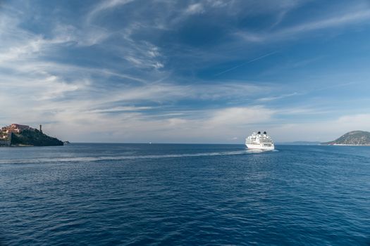 View of the bay near island of Elba, Tuscany, Italy.