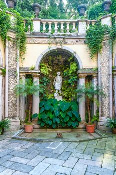 The garden view of Isola Bella, Italy