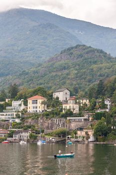 The view of  the Lago Maggiore,  Italy. 