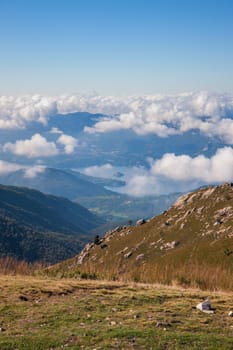 The mountain panorama near Lago Maggiore, Italy