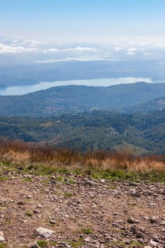 The mountain panorama near Lago Maggiore, Italy