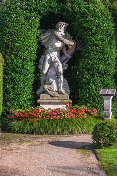 The garden view of Isola Bella in Italy