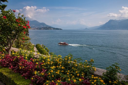 park on the island of Isola Bella. Northern Italy, Lake Maggiore