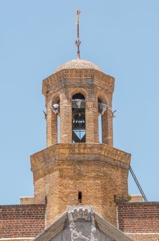The bell tower of the Castle of Good Hope, situated over the main entrance, was built in 1684