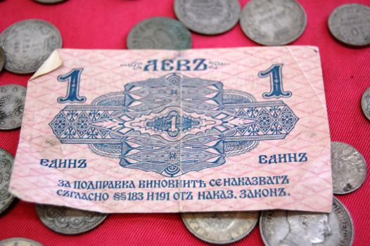 Picture of a Vintage money from Balkans