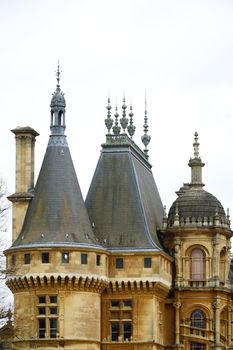 Typical Chateau style house in portrait aspect