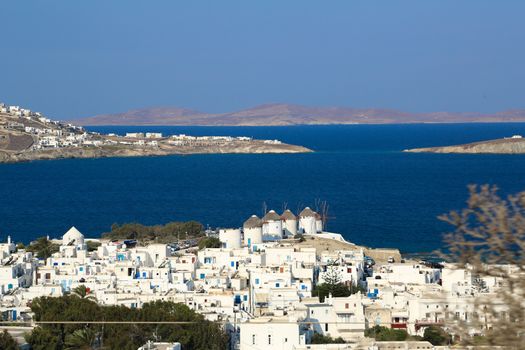 Mykonos, known from the famous wind mills