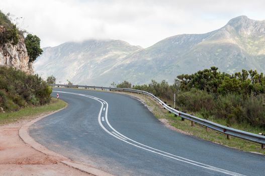 Robinson Pass over the Outeniqua Mountains between Mosselbay and Oudtshoorn in the Western Cape Province of South Africa