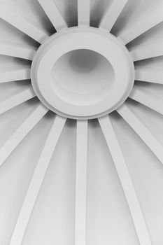 abstract background of a white roof canopy