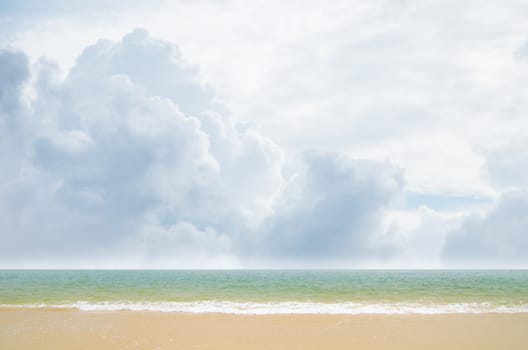 Nice beach and sea background, Summer time concept