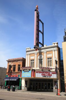 Classic Orpheum Theater on Hennepin Avenue in Minneapolis, Minnesota.