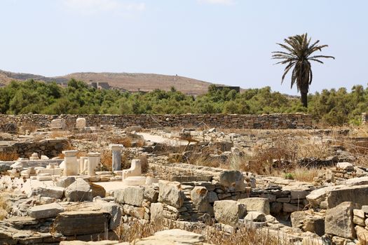 The island of Delos: an important archaeological site in Greece
