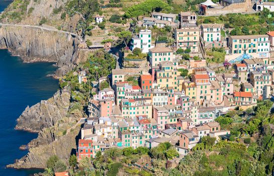 Riomaggiore, Cinque Terre. Picturesque town of Five Lands, Italy.