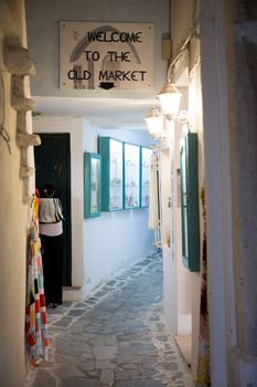 Shopping in the old market of Naxos