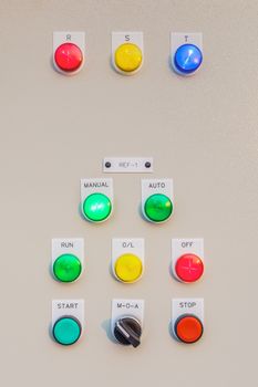 Control panel switch button for main engine room, can use to monitor control electricity in building