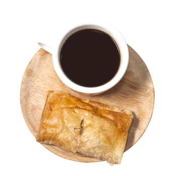 coffee and coconut puff