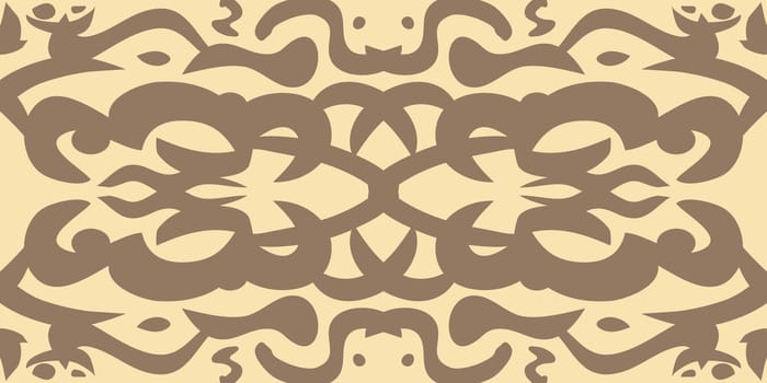 Seamless vintage organic brown wallpaper background pattern