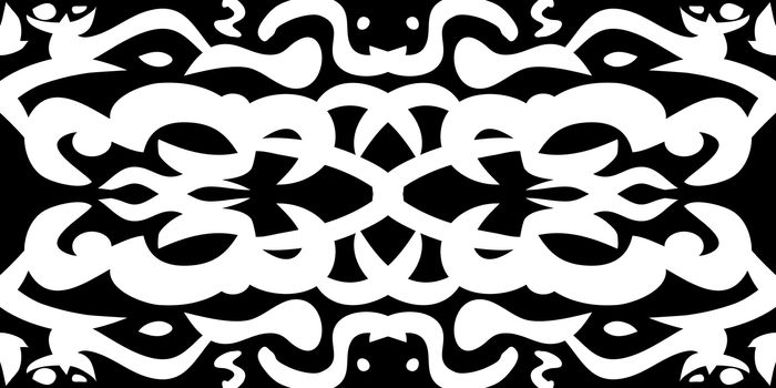 Seamless vintage black and white wallpaper pattern