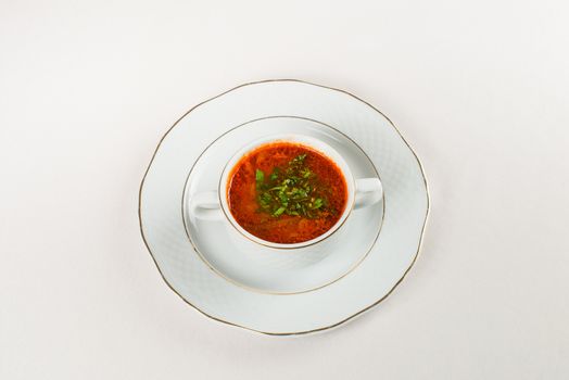 Menu for restaurant and cafe, isolated dish on the white background