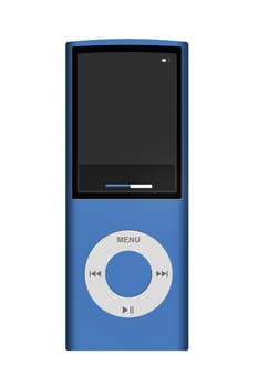 Illustration of apparatus mp3 blue