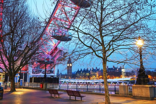 LONDON - APRIL 12: Overview of London with the Elizabeth Tower on April 12, 2015 in London, UK. The tower is officially known as the Elizabeth Tower, renamed as such to celebrate the Diamond Jubilee of Elizabeth II.