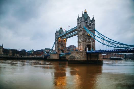 Tower bridge in London, Great Britain in the morning