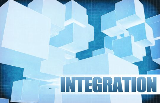 Integration on Futuristic Abstract for Presentation Slide