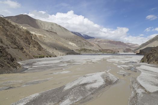 Kagbeni city in lower Mustang district, Nepal. It located in dry area and situated in the junction to upper Mustang.