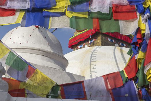 Boudhanath Stupa located in Kathmandu, Nepal. It aslo the world heritage site of UNESCO.
This photo was shot 2 weeks before huge earthquake.