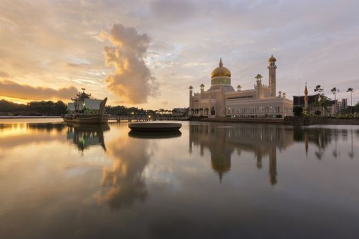 Sultan Omar Ali Saifuddien Mosque is an Islamic mosque located in Bandar Seri Begawan, the capital of the Sultanate of Brunei. Considered as one of the most beautiful mosques in the Asia Pacific, it is a place of worship for the Muslim community, a major landmark and a tourist attraction of Brunei.