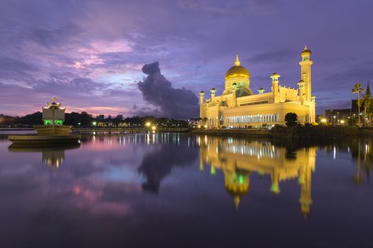 Sultan Omar Ali Saifuddien Mosque is an Islamic mosque located in Bandar Seri Begawan, the capital of the Sultanate of Brunei. Considered as one of the most beautiful mosques in the Asia Pacific, it is a place of worship for the Muslim community, a major landmark and a tourist attraction of Brunei.